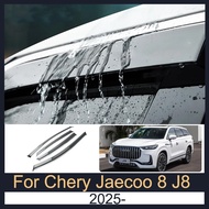 Door Visor For Chery Jaecoo 8 J8 2025 Rain Visor Rain Guards Window Visors Deflector Acrylic Window 