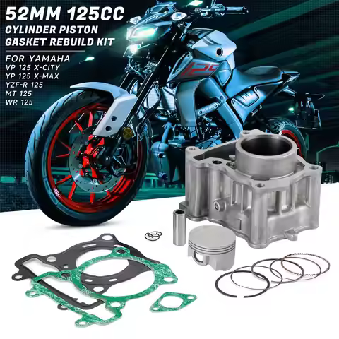 Areyourshop CYLINDER KIT for YAMAHA YZF-R 125, MT 125, WR 125, VP 125 X-CITY, YP 125 X-MAX