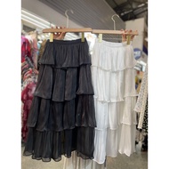 Bkk tiered shimmer skirt