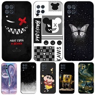 case For Samsung Galaxy M62 F62 4G Case Silicon Phone Back Cover Soft black tpu m625 Dark Background