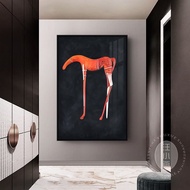 Modern abstract horse canvas print wall painting for hotel living room decor upon request