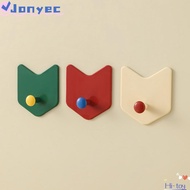 JONY1EC 3Pcs/Set Strong Adhesive Hook, Dopamine Arrow Shape Door Hook, Creative Multi-functional Pun