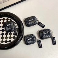 Airpods 4 ANC case Fashion WTAPS  black Glitter Dream shell for airpods pro gen 2 1 2 pro 3 cover wi