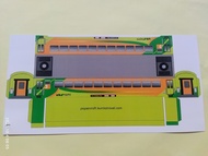 Pola Kertas Papercraft Kereta Ekonomi Livery Nutrisari