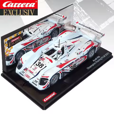 Carrera Slot Car 1:24 Exclusiv 20428 Audi R8 Champion Racing PLM 2001 No.38