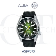 ALBA Model AS9P07X Men's Sports Watch Silicone Strap (1 Year Warranty)