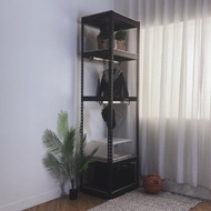 空間特工 雙桿窄衣架 60x45x210cm 角鋼掛衣架