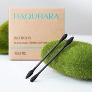 HITAM Haquhara Bio Buds Makeup Cleanser/Black Cotton Bud