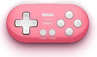 Nargos 8Bitdo Zero 2 Bluetooth Key Chain Sized Mini Controller for Nintendo Switch, Windows, Android