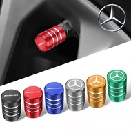 [ Mercedes Benz ] 5Pcs Car Wheel Tire Valves Tyre Stem Air Caps Cover Car Accessories for AMG Mercedes Benz C200/C260E260 S500 GLA GLB GLC