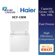 Haier 103L Fast Freezing Chest Freezer HCF-136M