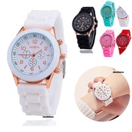 Geneva Women's Quartz Watch Silicone Strap Wrist Watches Women Casual Modern 2023 Luxury Quartz Watc