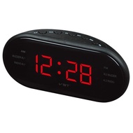 Clearance sale!! LED Alarm Clock Radio Digital AM/FM Radio Red With EU Plug