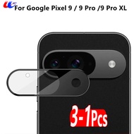 SGP Hybrid 3-1Pcs For Pixel 9 Pro XL 3D Curved Tempered Glass Camera protective Rear Lens Cover Goog
