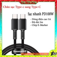 Baseus Type-C to Type-C charging cable supports 5A- 100W fast charging