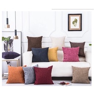 SG Seller Cushion Cover Pillow Cover Heavy Lined Linen Style 30x50cm 40x40cm 45x45cm 50x50cm 55x55cm 60x60cm