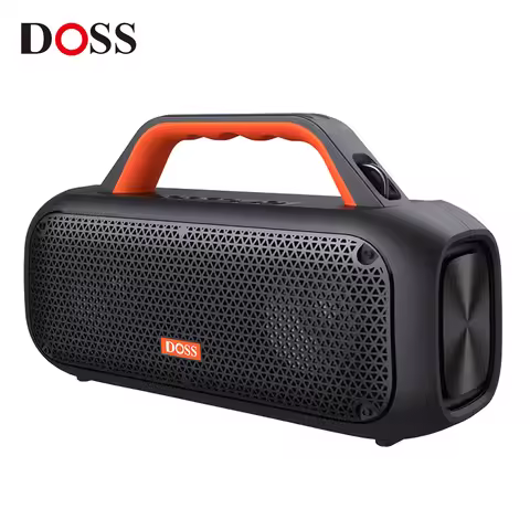 DOSS Outdoor Portable Bluetooth Speaker Powerful 60W Stereo Bass Subwoofer SoundBox IPX6 Waterproof 