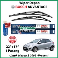 Mazda 2 2005 -Present - Bosch Advantage 22"+17" BA2217