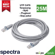 Cat 6 25 METERS UTP CABLE INSTALLED RJ45 AND READY TO USE PLUGBOOT/CAT6 LAN CABLE 25 METERS