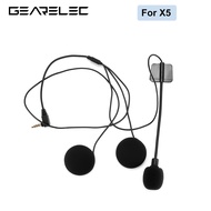 Motorcycle stereo headset intercom, accessories for GEARELEC X1, X5, Shark Pro, io microphone and ha