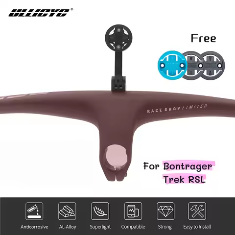 For Bontrager Trek RSL MTB Handlebar Out-front Computer Mount With Garmin Wahoo Bryton IGPS Gopro Mo