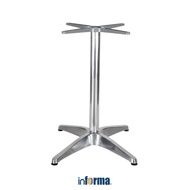 Informa Ersica-3 4 Base Table Legs 65x65x72 cm - SIlver Table Stand Table Support Table Base Table P