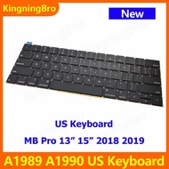 New A1989 A1990 Keyboard US For Macbook Pro 13" 15" 2018 2019 Replacement Keyboard US English
