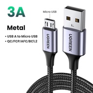 (W)UGREEN สายชาร์จข้อมูล USB to Micro ของ 3A Qualcomm 3.0 480Mbps สำหรับ Samsung  Xiaomi รุ่น: 60146