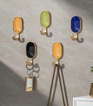 HOME LIVING - 日韓熱賣-(3個裝)寶石輕奢掛勾 強力無痕掛勾 黏貼式掛勾 廚房掛勾 浴室掛勾 萬用掛勾 免打孔掛勾 強力承重掛鉤