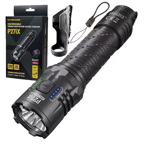 NITECORE P27iX 5-LED Core USB-C 5000LM Flashlight Customizable Variable Beam Pattern Military Torch