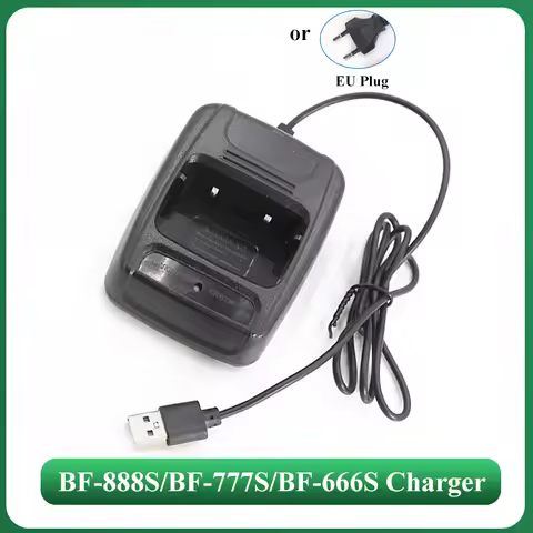 Baofeng BF-888S USB Battery Charger BF-666S Walkie Talkie Euro Plug Charging Dock Station For BF-777
