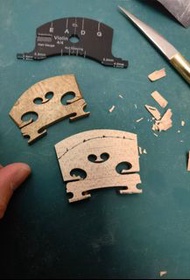 修整琴馬 小提琴、中提琴、大提琴、低音大提琴 Bridge violin  viola  cello