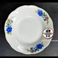 Lucky 7 Ceramic Dinner Plate with Floral Motif - Flower Plate