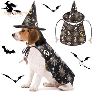 Halloween Cat Costume Pet Vampire Cape and Hat Cool Outfit Pet Vampire Cape Hat Cats Cosplay Clothes