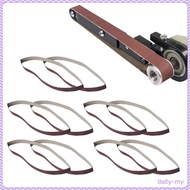 [TisityMY] 10x Electric Belt Grinder Belt, Sander Attachment, Angle Grinder Modified Belt,