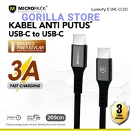 HITAM Micropack Cable USB C to USB C 2M (MC-CC23) - Black