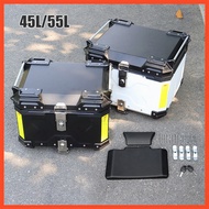 X Design Motorcycle Aluminium Top Box water resistance include Leather Inner Padding 45L 55L - m2pro