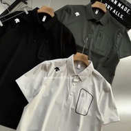 DESCENTE 迪桑特 機能口袋POLO衫 黑色 速乾科技面料
