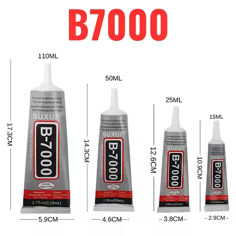 Can be customized15ML 25ML 50ML 110ML SUXUN B7000 Transparent Contact Phone Repair Glue Glass Plasti