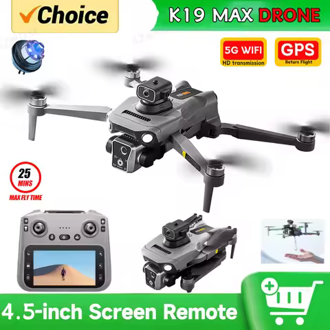 2026 K19 MAX RC Drone GPS Return With Screen Aerial Photography Aircraft Brushless Airdrop Remote Co