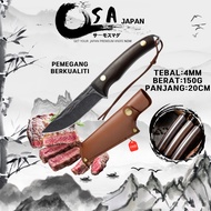 READY STOCK🚛PISAU JEPUN ORIGINAL VIRAL Kitchen knife Pisau Viral Pisau lapah Pisau Daging  Free Saru