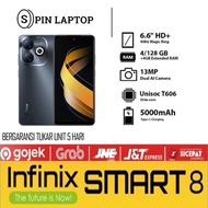 Handphone INFINIX SMART 8 RAM 4GB ROM 128GB Black