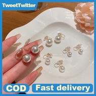 TweetTwitter Pearl Ear Clip Fashion Without Ear Hole Earings Simple Ear Cuff Fake Piercing Fashion J