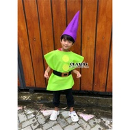 Flannel Dwarf Costume for Adults and Children, Gnome Art Stage Costume Snow White 7 Dwarf Adult Kids