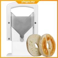 Bagel Cutter Slicer with Safety Handle Household Bagel Slicer Stainless Steel Bagel Precision Cutter