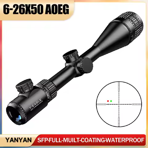6-24X50 AOEG Rifle Scope Outdoor Sport Hunting Telescopic Sight Reflex Optics Sight for Airgun Tacti
