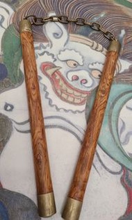 清海南黃花梨雙節棍