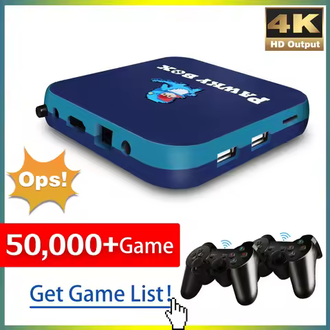 Pawky Box Game Console for PS1/DC/Naomi 50000+ Games Super Console WiFi Mini TV Kid Retro 4K Video G