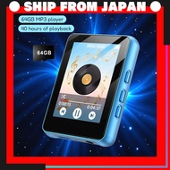 MEYDLL 64GB HiFi MP3 Player, Bluetooth 5.0, 2.4" Touch Screen, FM Radio & Recording, Music Player