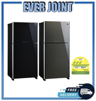 [Bulky] Sharp SJ-PG60P2 | SJ-PG60P2-BK | SJ-PG60P2-DS [600L] 2 Doors Refrigerator With J-Tech Inverter